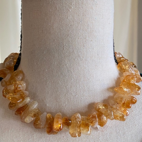 Chunky Citrine Chocker - Picture 3 of 6